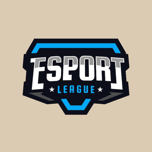 Esport league gaming-logo sjabloon