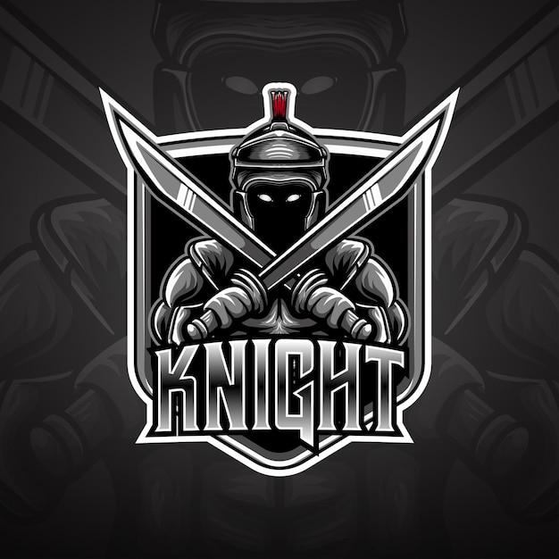 Vector esport logo knight  icon