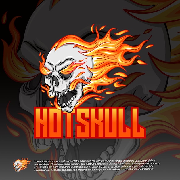 Вектор esport logo skullhead vector gaming