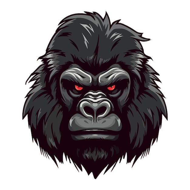 Esport stijl logo ontwerp gorilla vectorillustratie