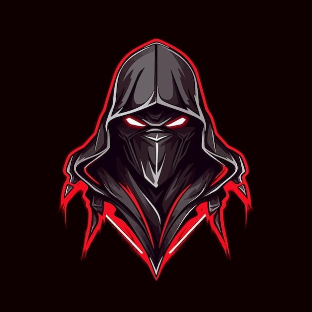 Vector esport style logo design assassins vector illustration