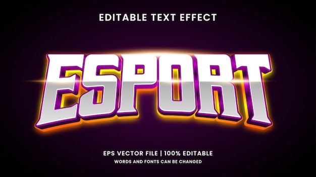 Esport-teksteffect-spelstijl