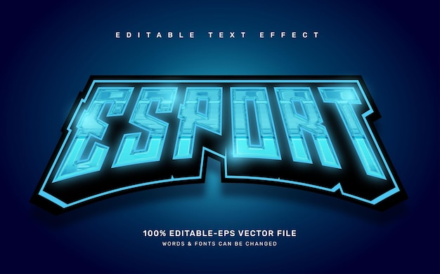 Vector esport-teksteffect