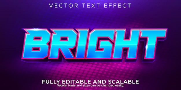 Esport text effect, editable game and neon text style