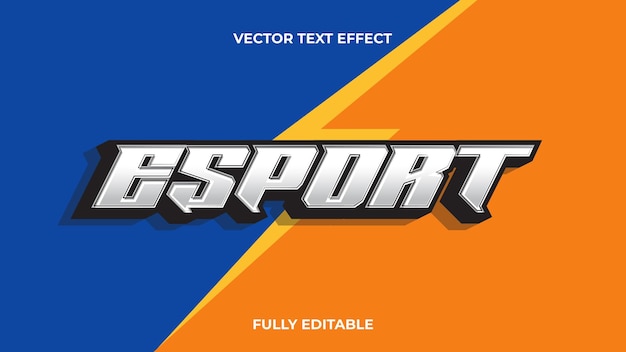 Vector esport text effect fully editable