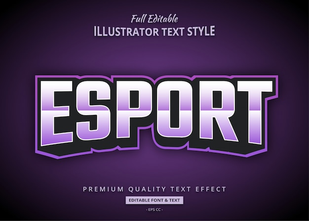 Esport text  effect