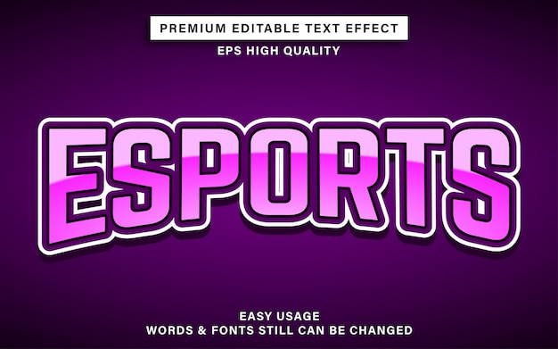 Esport text effect