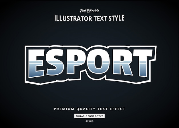 Esport Text Style Effect