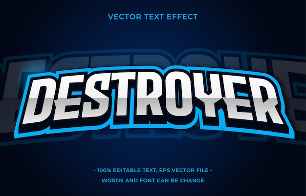 Vector esport text style effect
