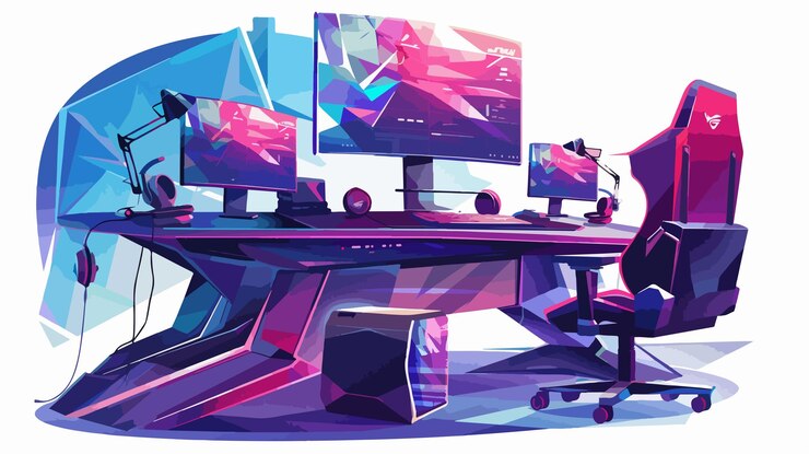 Vector esports coaching abstract vector illustration for professional training and development