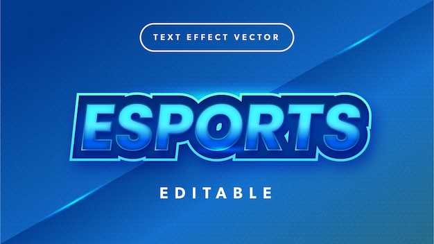 Esports editable text effect