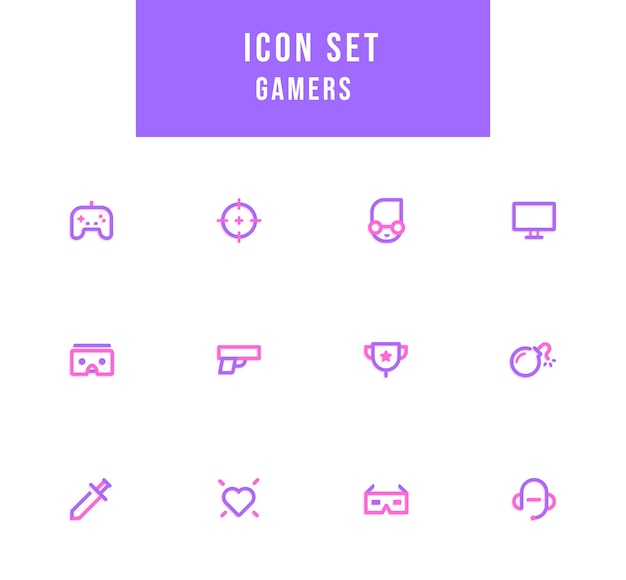 Esports amp gaming simple icon set line vector universal illustration of business concept