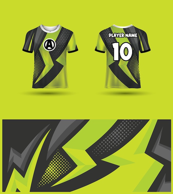 Vector esports gaming t-shirt jersey sjabloon