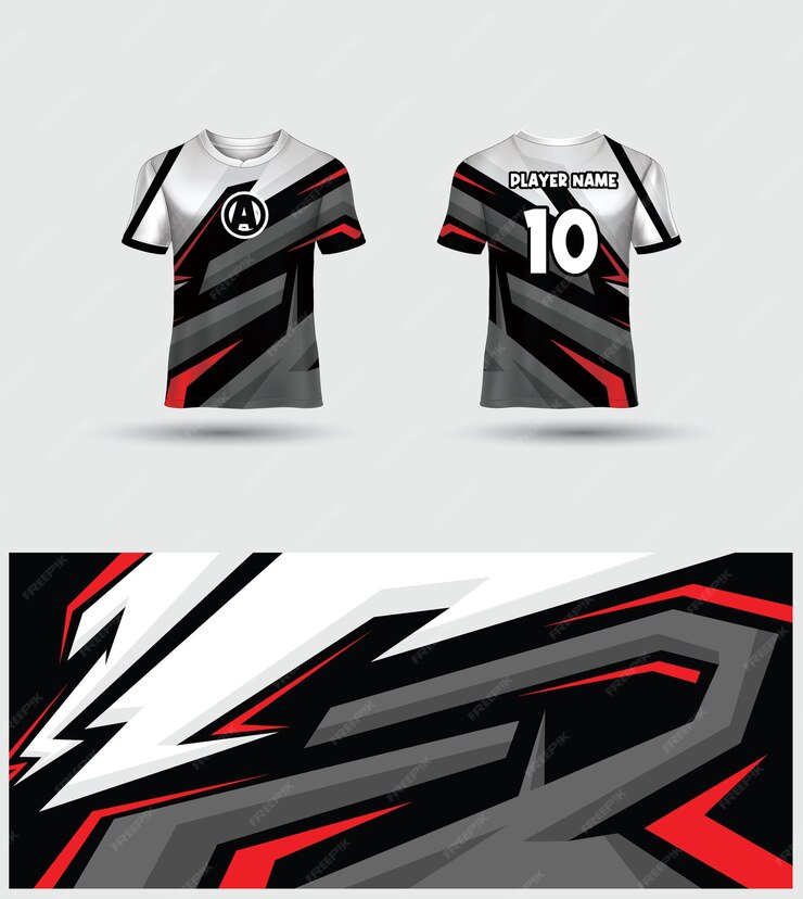 Premium Vector | Esports gaming t shirt jersey template