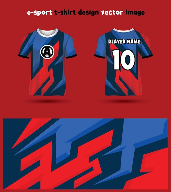 Modello di maglia per magliette da gioco esports