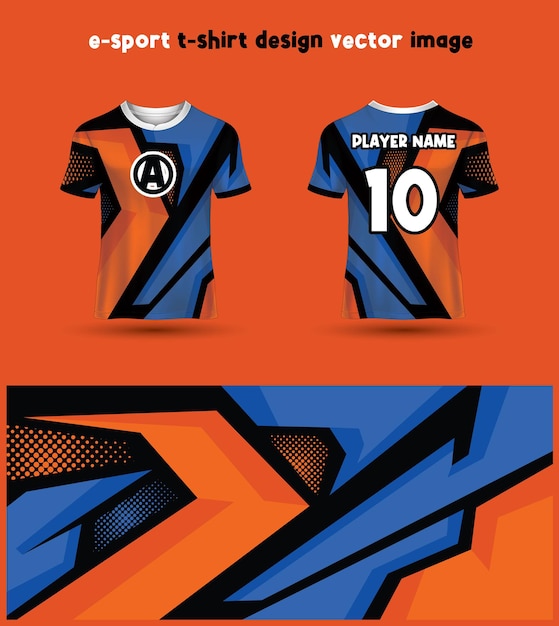 Esports gaming t shirt jersey template