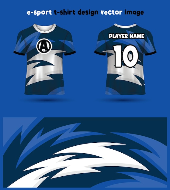 Esports gaming t shirt jersey template