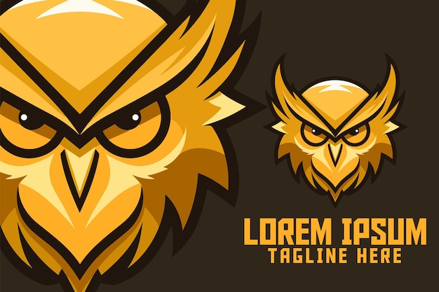 Esports Golden Owl A Nocturnal Bird Icon