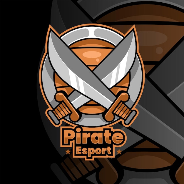 esports-logo coole en unieke piraat