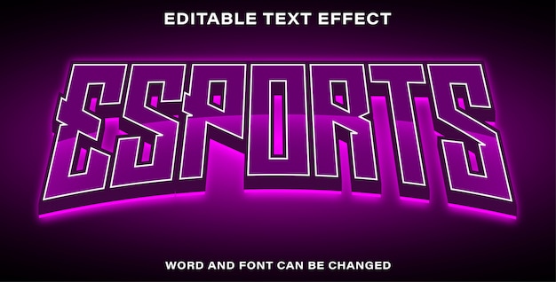 Esports text effect