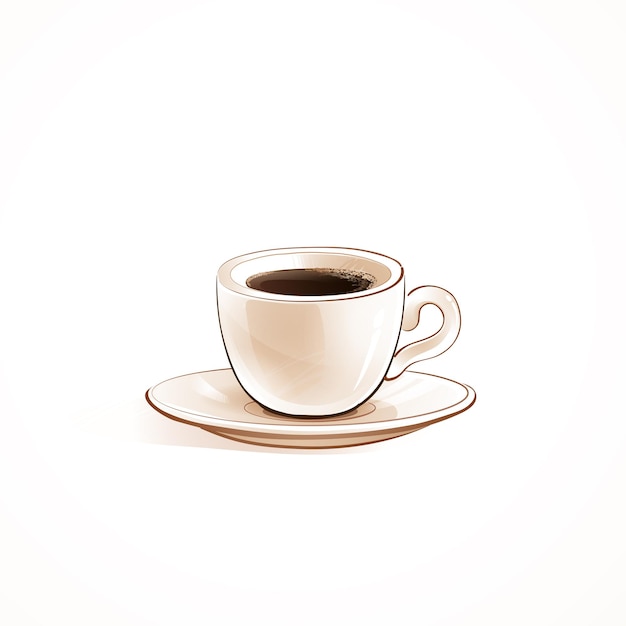 Espresso coffee cup vector illlustration