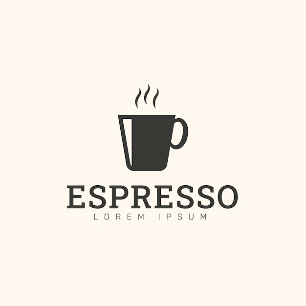 Vector espresso logo template