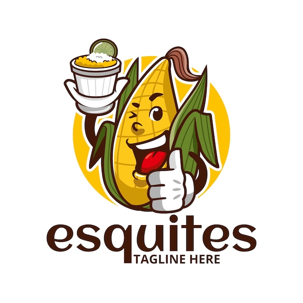 Esquites logo design template