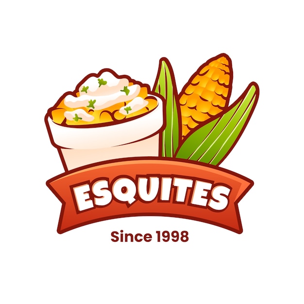 Vector esquites logo design template