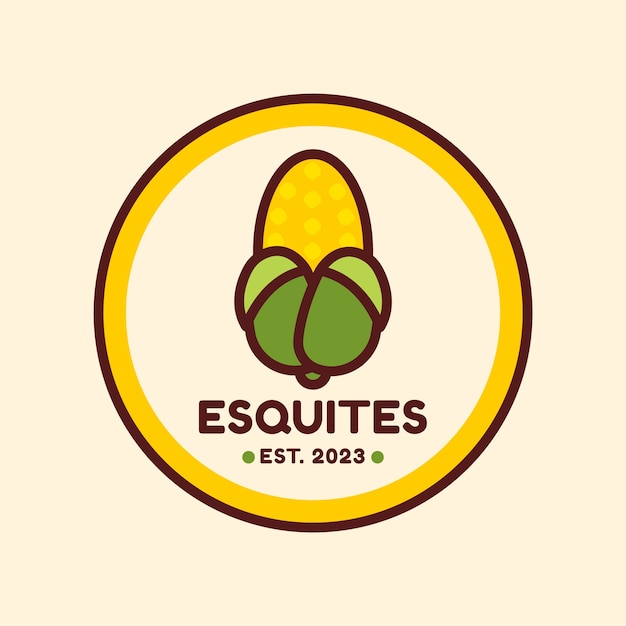 Vector esquites-logo ontwerpsjabloon