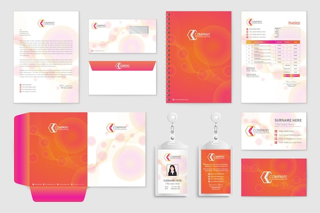 Essential collection of stationery templates for your business needs