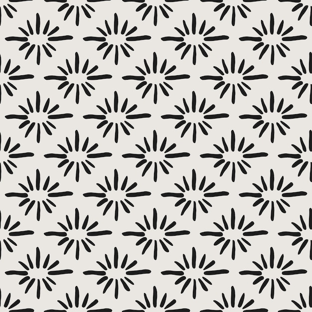 Essential monochrome geometric seamless vector pattern Neutral geometry multiuse repeating pattern