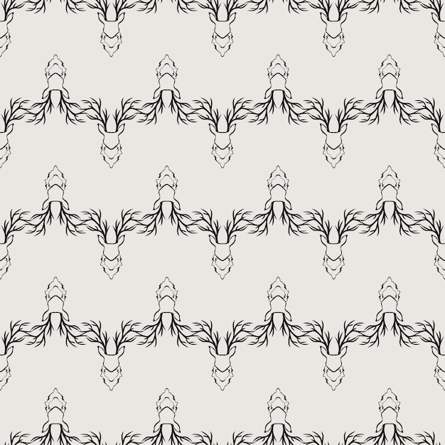 Essential monochrome seamless vector pattern Neutral geometry multiuse repeating pattern