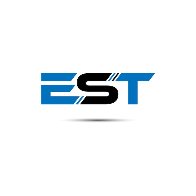 EST letter creative logo design