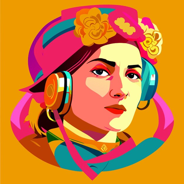 Esta linda madre se hace gamer vector illustration