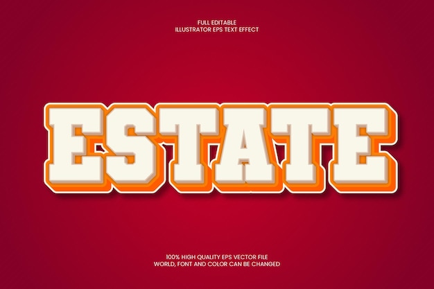 Estate Text Effect