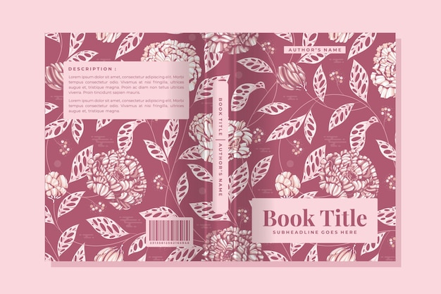 Esthetische bloemen boek omslag 3