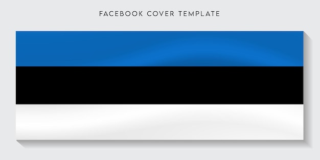 Estland land vlag facebook dekking achtergrond