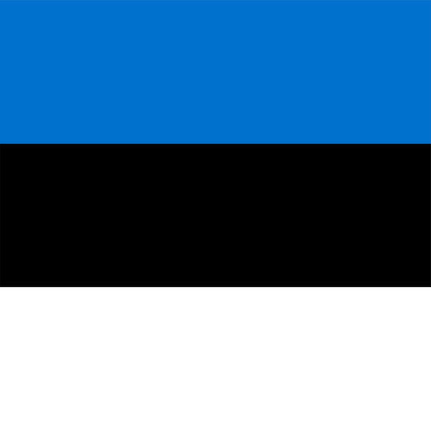 Vector estonia flat square flag vector