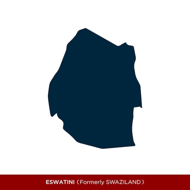 Eswatini Country Map Icon Vector Design Template