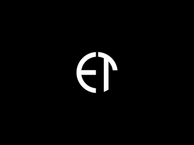 Premium Vector | Et logo design