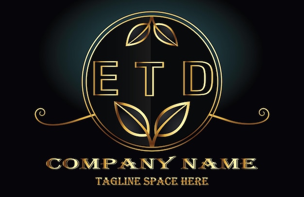 Vector etd letter logo