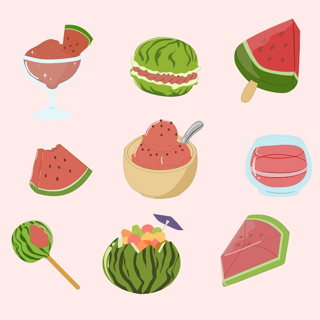 eten en drinken van watermeloen
