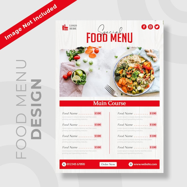 Eten Menu Flyer