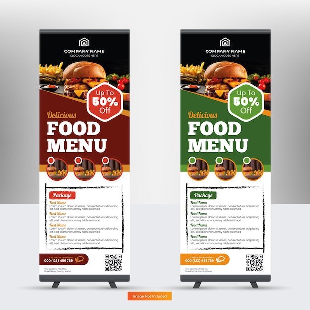 Eten menu rollup banner