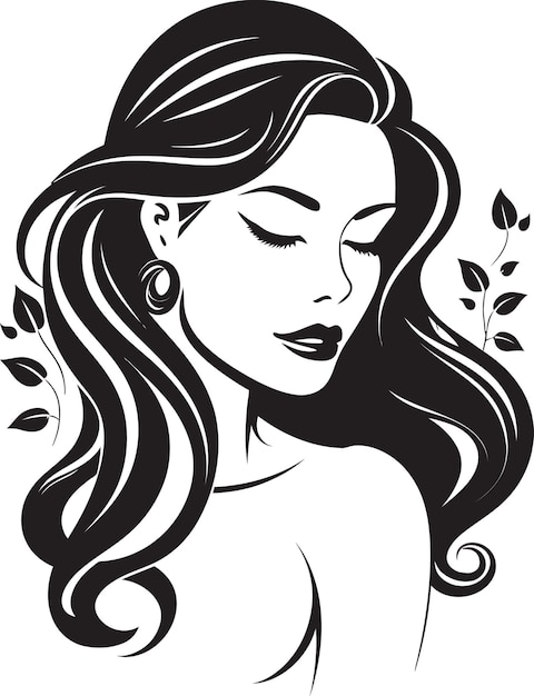 Eternal Serenity Logo Design met Black Female Face Empowerment door Elegance Female Face Emblem