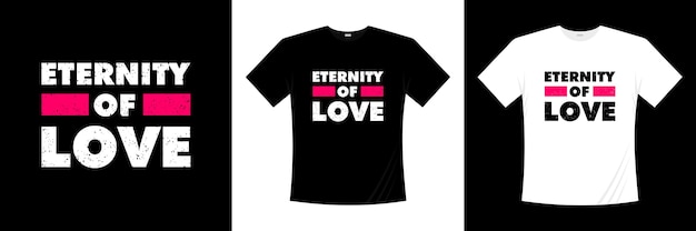 Vector eternity of love typography