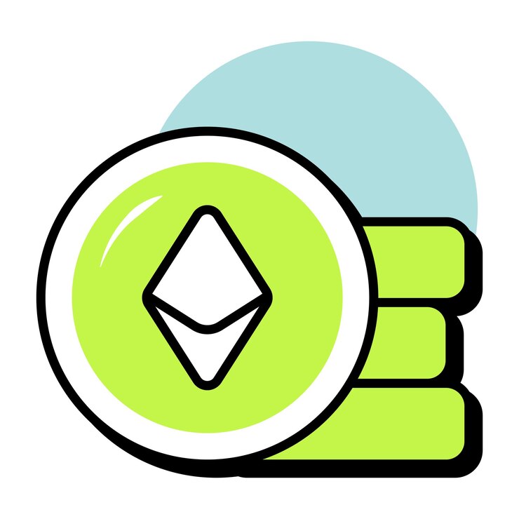 Vector ethereum cryptocurrency logo