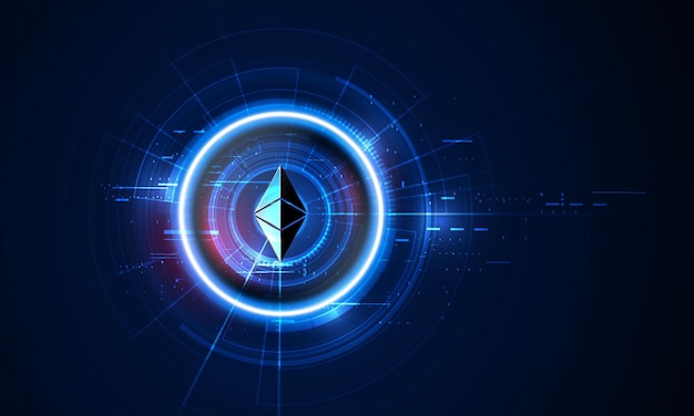 Цифровая валюта ethereum футуристические цифровые деньги технология золота концепция всемирной сети