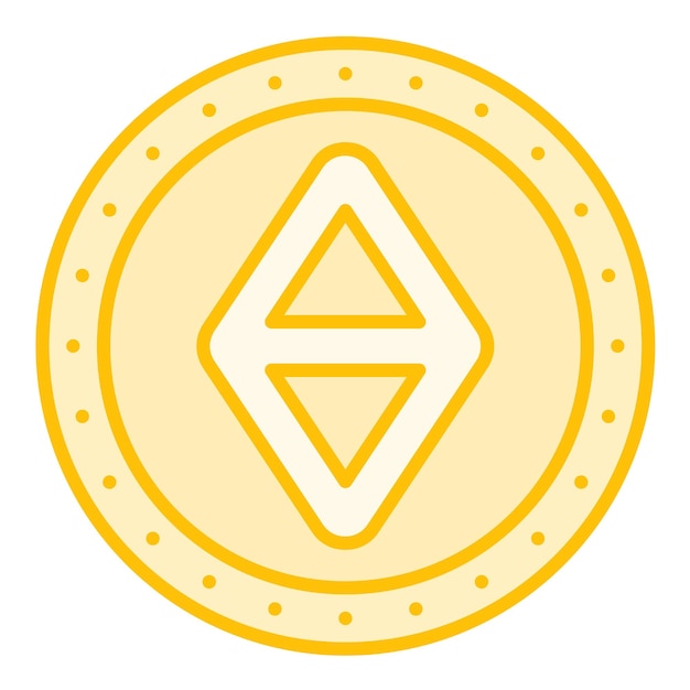 Vector ethereum icon vector image can be used for cryptocurrency