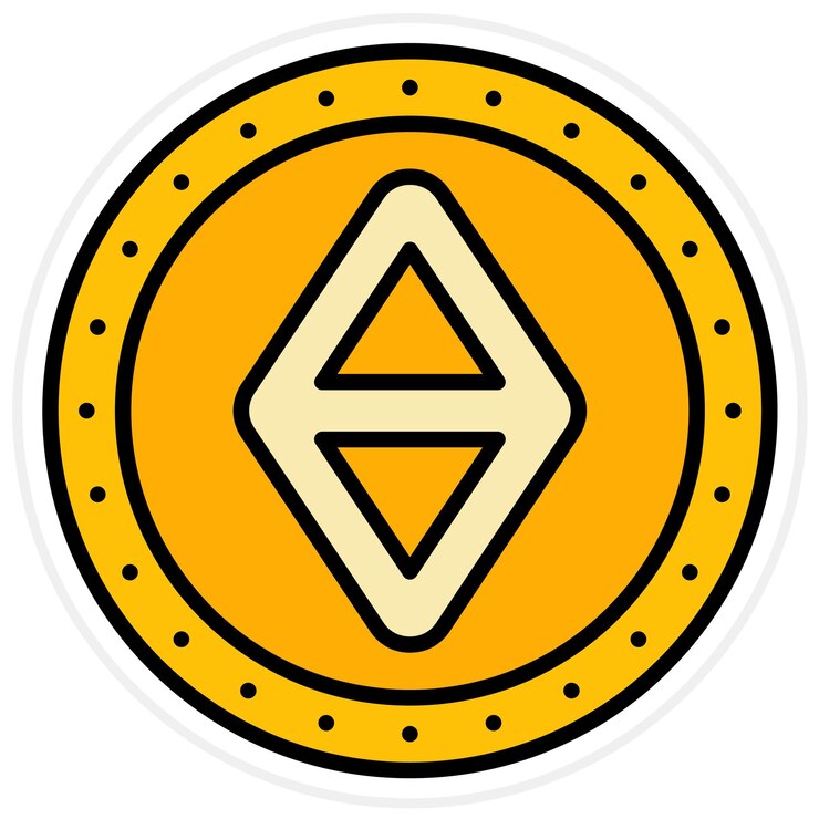 Vector ethereum icon vector image can be used for cryptocurrency